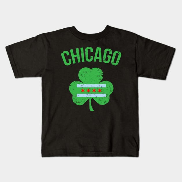 Chicago St Patricks day tshirt - Shamrock St Pattys Day Kids T-Shirt by jMvillszz